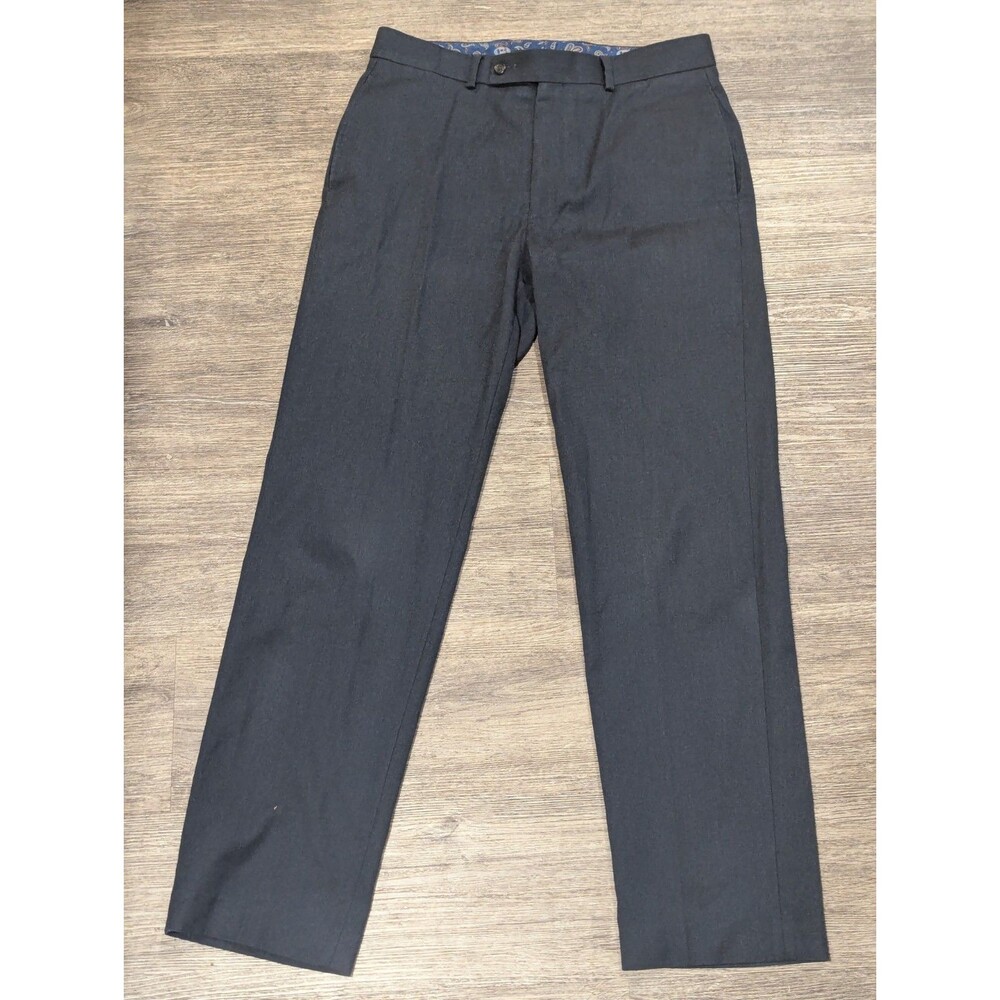 Lauren Ralph Lauren Green Label Dress Pants Mens 32x32 Gray Flat Front